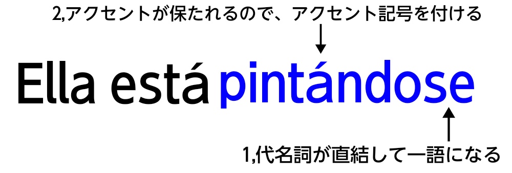 代名詞を直結させた場合の図