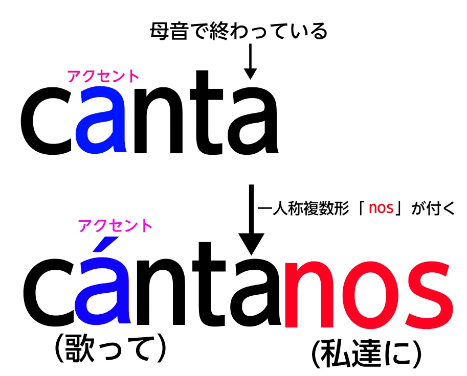 cantanosでアクセントルール解説