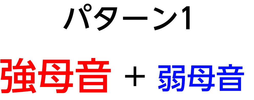 「二重母音パターン1」の図