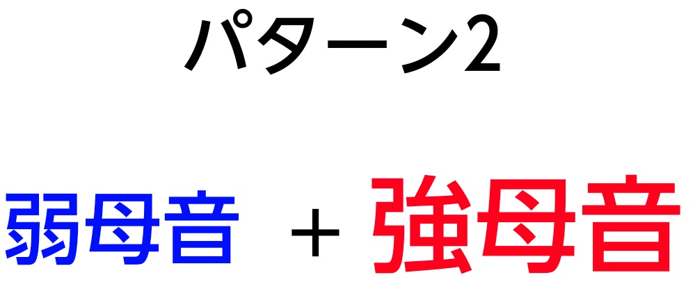 「二重母音パターン2」の図