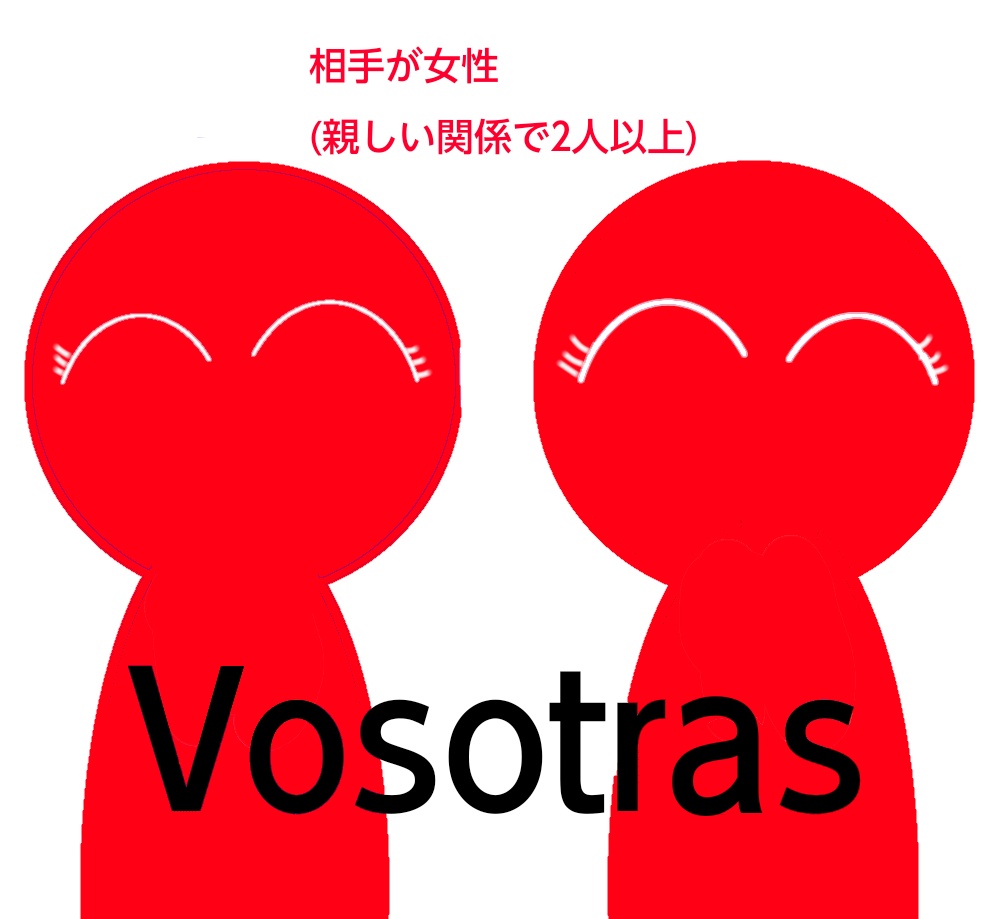 「Vosotrasの条件、相手女性二人以上」の図